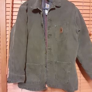 Carhartt flannel lined work jacket